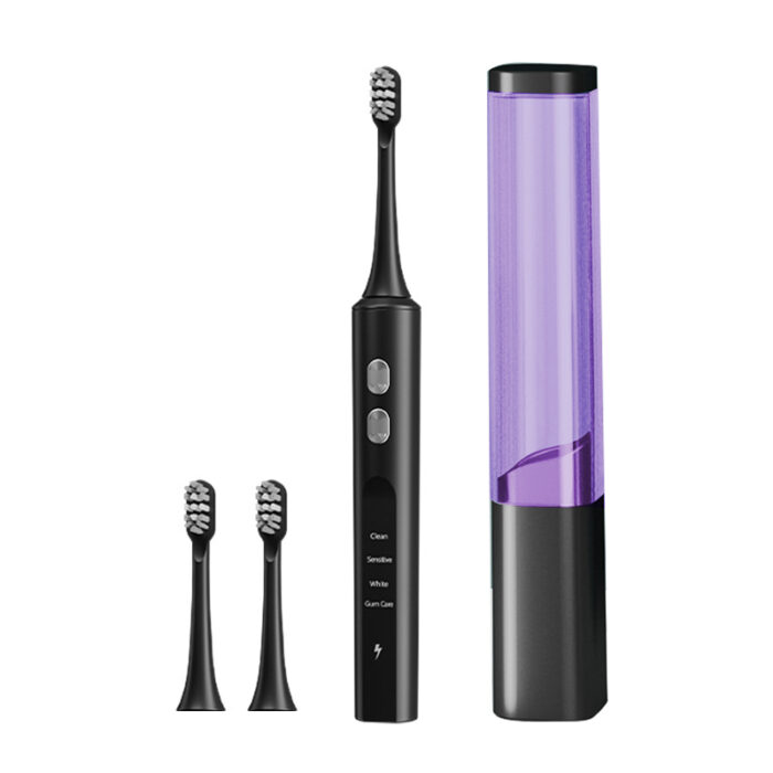 Portable Ultrasonic Electric Toothbrush with UV Sterilizer Travel Case